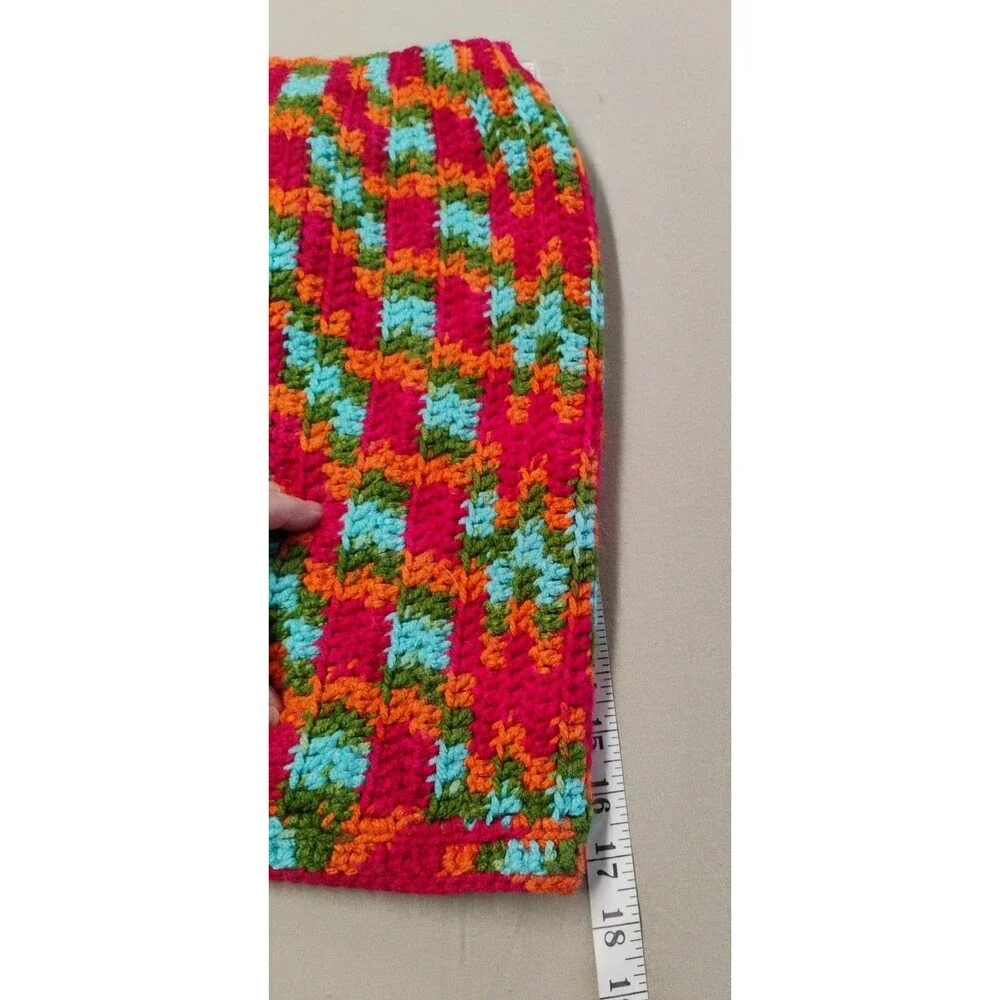 Women's Multi-Colored Handmade Skirt Maybe Large Knee Length